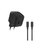 Green Lion PD20W+QC Wall Charger With USB-C To Lightning Cable – Black