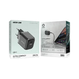 Green Lion Ultra Compact GaN Wall Charger EU Pin USB-C 20W – Black