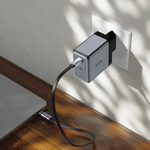 Green Lion Gan Premium EU Plug Wall Charger PD 45W – Gray