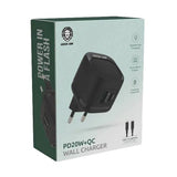 Green Lion PD20W+QC Wall Charger With USB-C To Lightning Cable – Black